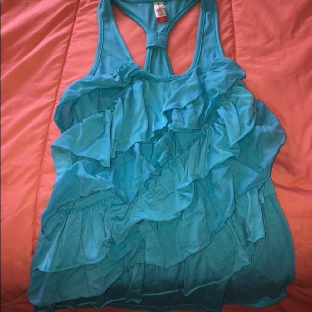 Flowy tank blue